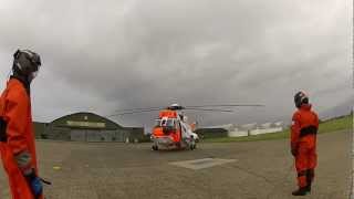 RNOAF Westland WS-61 SeaKing startup (up close)