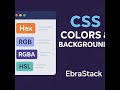 How to Style Website Colors with CSS | Hex, RGB, RGBA, HSL & Named Colors