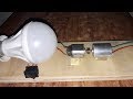 How to Make Free Energy Generator Light Bulb 220 volt | Dc Motor Homemade Generator With High power