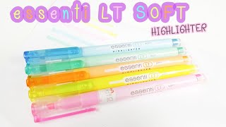 รีวิวเครื่องเขียน ปากกาไฮไลท์ essenti LT soft