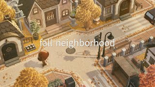 【あつ森】秋の島 住宅街 | Autumn City Neighborhood | Animal Crossing New Horizons