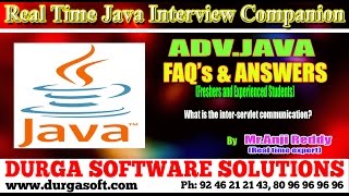 Java Interview Companion|| Adv Java || What is the inter-servlet communication?