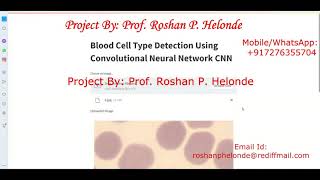 Python Code On Blood Cell Classification Using Neural Network CNN | Blood Cell Analysis Python Code