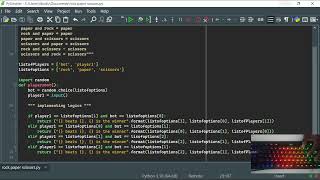 ASMR PROGRAMMING - Python game , rock , paper and scissors