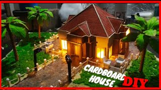 How To Make A BEAUTIFUL MANSION House From Cardboard | make small cardboard house |