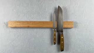 Tasmanian Oak magnetic knife rack