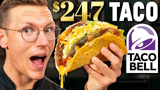 $247 Taco Bell Cheesy Gordita Crunch Taste Test | FANCY FAST FOOD