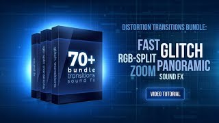Premiere Pro Template: 70+ Bundle: Glitch and RGB-split Transitions, Sound FX