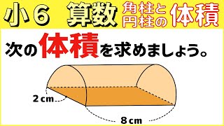 算数 小6-55　角柱と円柱の体積3 円柱の体積