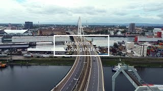 Mannheim and Ludwigshafen, Germany - 4k video from Fimi X8 SE