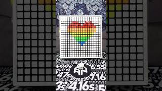 Watch this, if you love someone, GAN Mosaic Cube Art, lovely heart