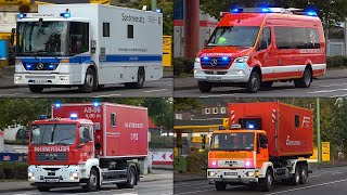 [GROßBRAND in HAGEN] - Einsatzfahrten der FEUERWEHR (mit mehreren WLF) + LANUV \u0026 weitere Einheiten!