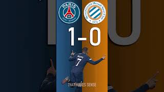 PSG vs Montpellier Hérault SC : Ligue 1 Score Predictor - hit pause or screenshot