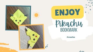 Pikachu Bookmark l paper Origami l simple and easy ideas