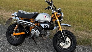 Honda Monkey 125 Autumn Ride - Takegawa Scrambler Exhaust