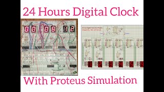 24 Hour Digital Clock using 555 Timer and 4026 IC | Digital Clock | DLD Project