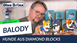 Brixx ganz fixx: Balody Hunde aus Diamondblocks @BlueBrixxGroup