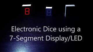 Basic Stamp 2 - Electronic Dice using a 7-Segment Display/LED