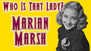 Who is that Lady? Marian Marsh