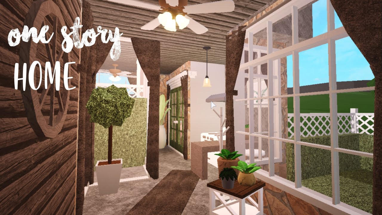 Bloxburg | One Story Aesthetic House | Bloxburg Build {25k} - YouTube