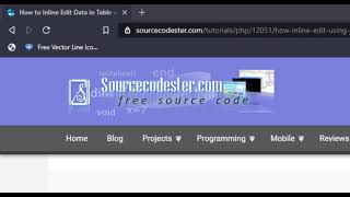 How to Inline Edit Data in Table using PHP and jQuery Tutorial Demo