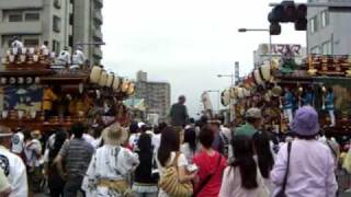 巡行祭 石原郵便局付近の叩き合いその１