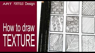 Texture, Visual element of design /textures for graphic design/How to draw textures with pencils.