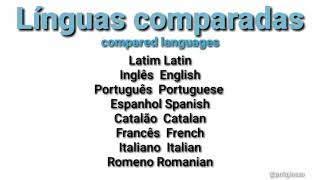 Romance languages comparison|| comparação de línguas latinas||🇪🇸🇮🇹🇵🇹🇹🇩🇻🇦 part.1