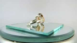 7.40 CT NATURAL CHAMPAGNE TOPAZ GEM STERLING SILVER RING