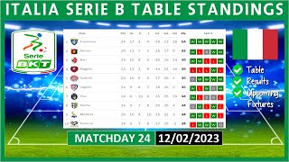 SERIE B TABLE STANDINGS TODAY 2022/2023 | ITALIA SERIE B POINTS TABLE TODAY | (12/02/2023)