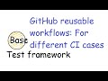 #33 Reusable  workflows: Problem statement and need for one, for different  practical CI situations.
