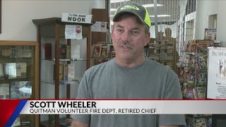 Quitman community celebrates fire chief's 35 years of service