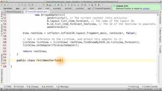 Move to AsyncTask - Developing Android Apps