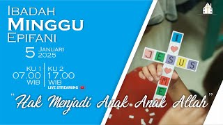 Live Streaming | Ibadah Minggu | 5 Januari 2025 | GKI Jatibarang