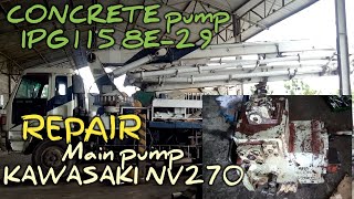 japan concrete pump IPG115 8E-29,how to repair hydraulik main pump kawasaki NV270