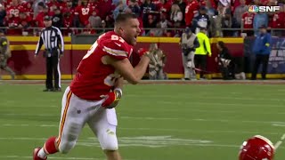 Travis Kelce FURIOUS after dropped pass leading to INT