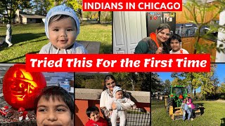 Fall Colors in America & Pumpkin Carving~ Indian Family Fun Weekend Vlog~ Real Homemaking Vlogs