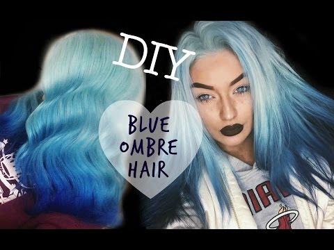 DIY BLUE OMBRE HAIR | My Hair Dye Routine DIY BLUE OMBRE HAIR | My Hair Dye Routine