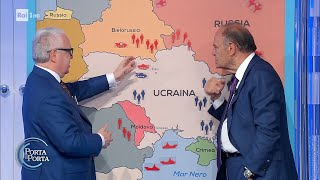 Ucraina, l'escalation della guerra spiegata sulla mappa - Porta a porta 22/02/2022