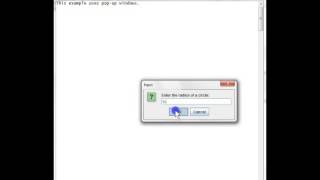 Java Pop-up Input and Output