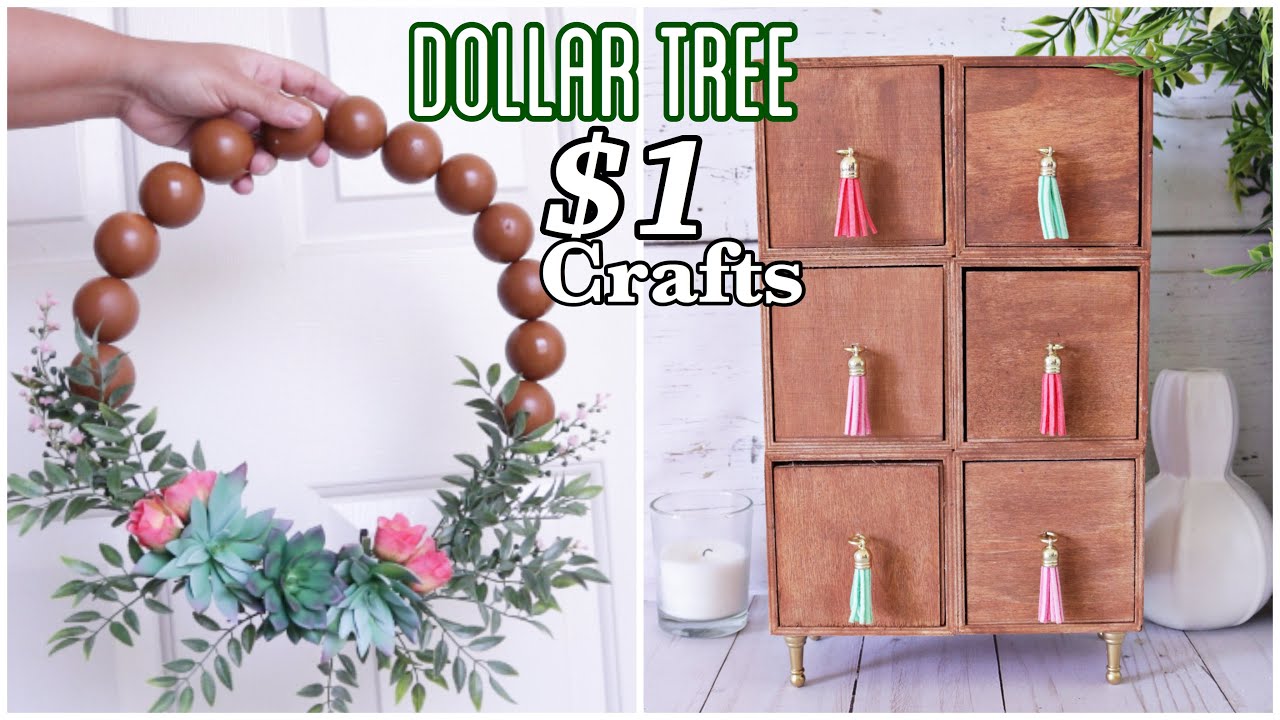 DOLLAR TREE DIY High End Looking Home Decor Crafts - YouTube