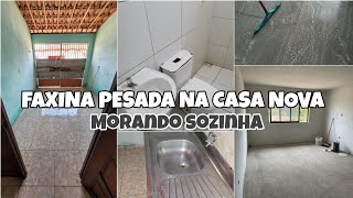 PRIMEIRA FAXINA COMPLETA NA CASA NOVA | morando sozinha 🏠❤️