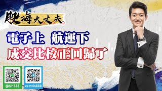 電子上 航運下成交比校正回歸了《股海大丈夫》陳建誠分析師 20210722