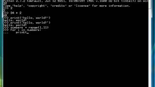 PYTHON TUTORIALS: EPISODE 2 - USING PYTHON INTERPRETER