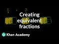 Generating equivalent fractions | Fractions | 3rd grade | Khan Academy