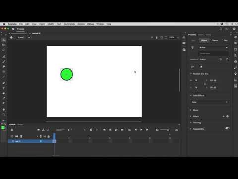 How do you add a sound button to an animation?