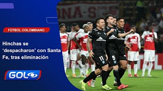 Los hinchas de Santa Fe 'estallaron'; pidieron la 'cabeza' de todos por eliminación en Libertadores