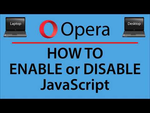 How to Disable JavaScript in Opera Web Browser