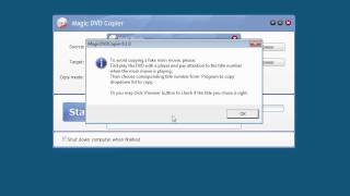 Magic DVD Copier demonstration