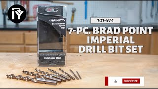 7-Pc. Brad Point Imperial Drill Bit Set